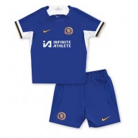 Echipament fotbal Chelsea Tricou Acasa 2023-24 pentru copii maneca scurta (+ Pantaloni scurti)